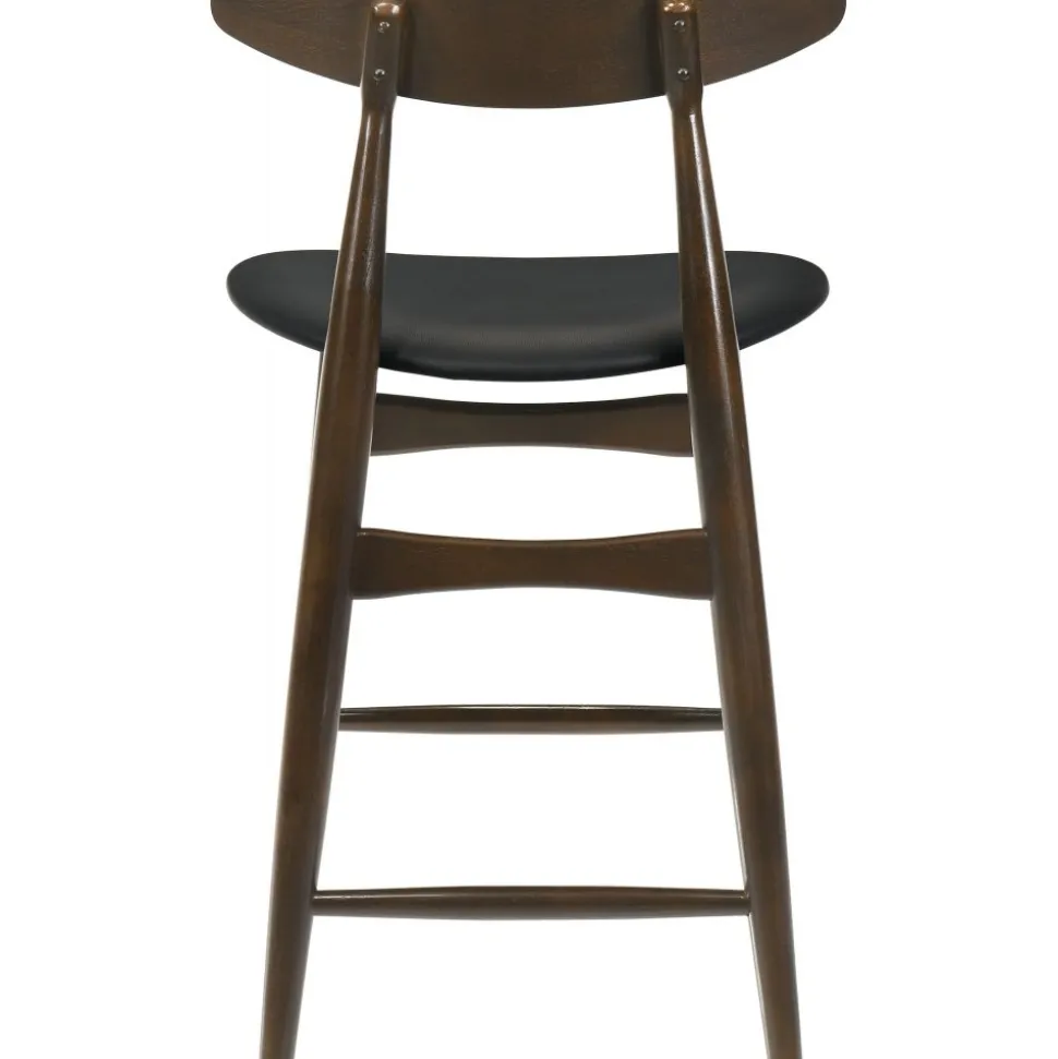 Matgrupp Florence Barbord 90x90 med 4 barstolar - Valnöt/svart