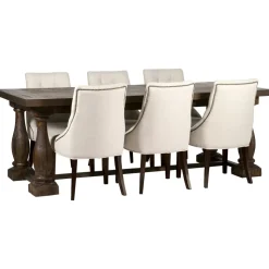 Matgrupp: Lamier matbord - brun + 6 st Tuva europa ver II stolar