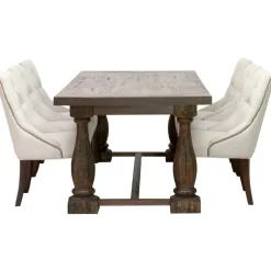 Matgrupp: Lamier matbord - brun + 6 st Tuva europa ver II stolar + 6.00 x Stolsdyna