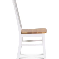 Matgrupp: Läckö matbord, runt - vit / oljad ek + 4 st Selma stol - vit / oljad ek