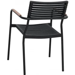 Matgrupp med 4 stolar och matbord Ø122 cm beige/svart - Merca/Pino