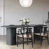 Matgrupp PiPi ovalt matbord 240 cm inkl 4 st Sunda matstol - Svartbets
