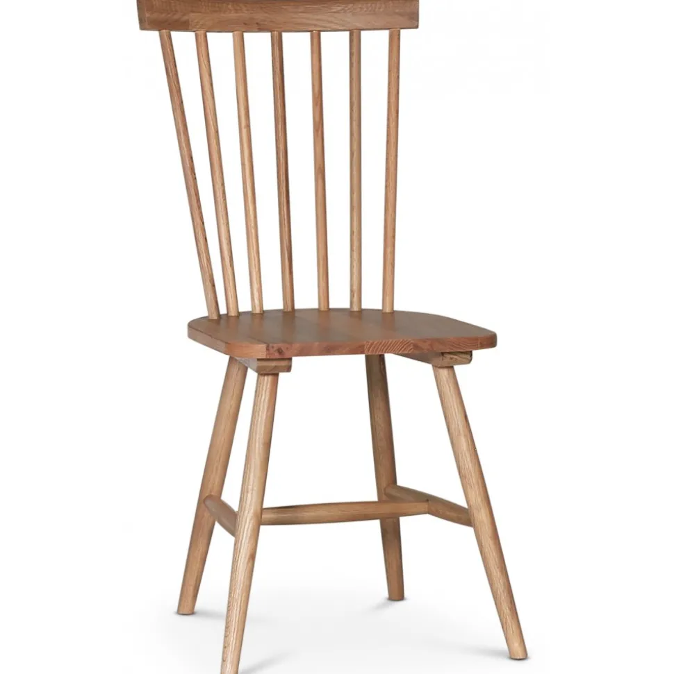 Matgrupp; Slagbord Svart / Ek med 4 st pinnstolar - Fårö