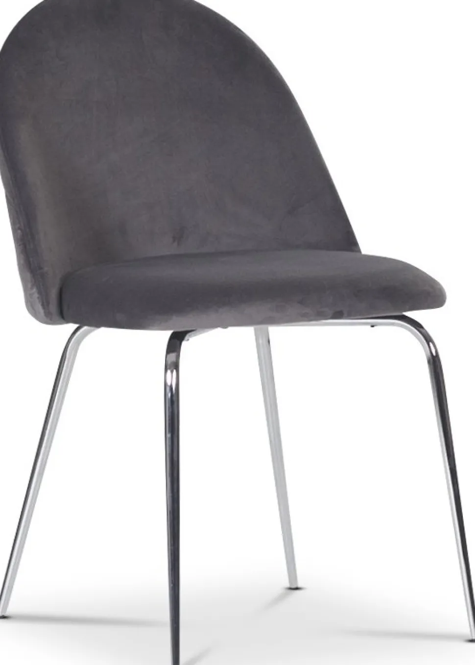 Matgrupp Sumner Ø80 cm ek/vit med 2 st Plaza stolar i grå sammet