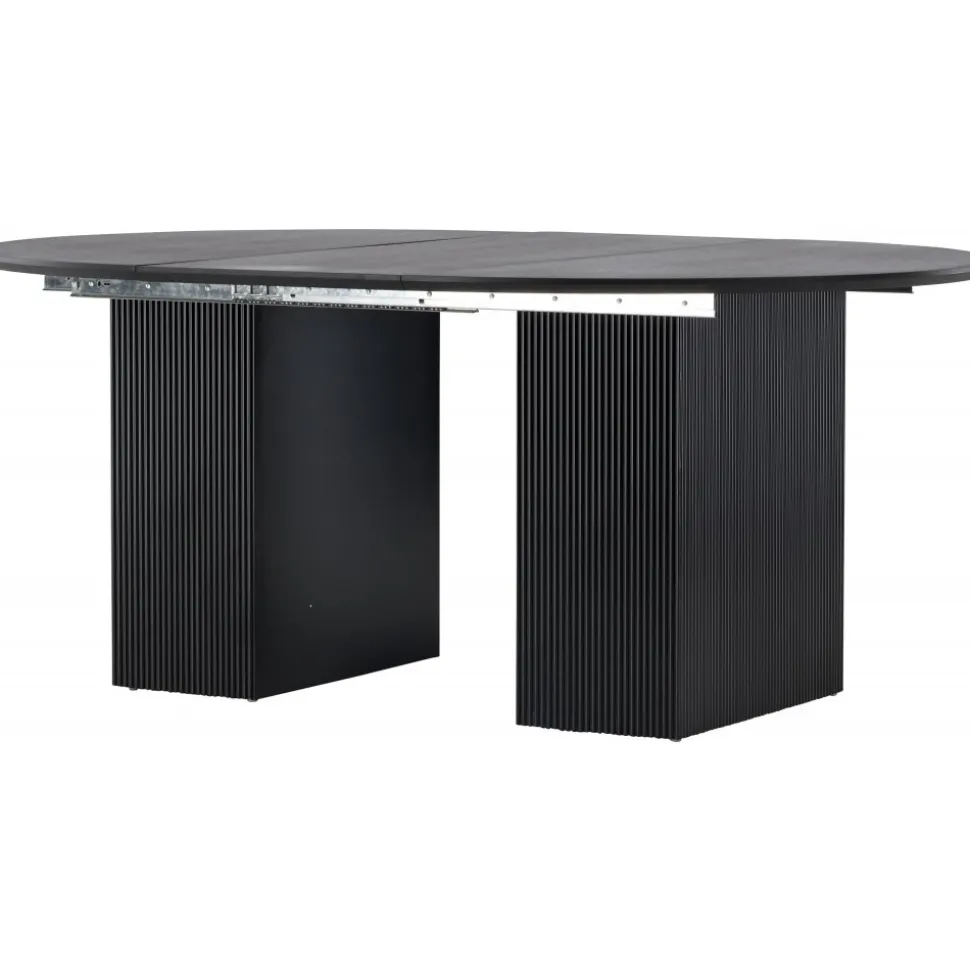 Matilda matbord 130-180 x 130 cm - Svart