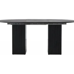 Matilda matbord 130-180 x 130 cm - Svart