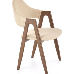 Matstol Beige / Valnöt - Kamilla