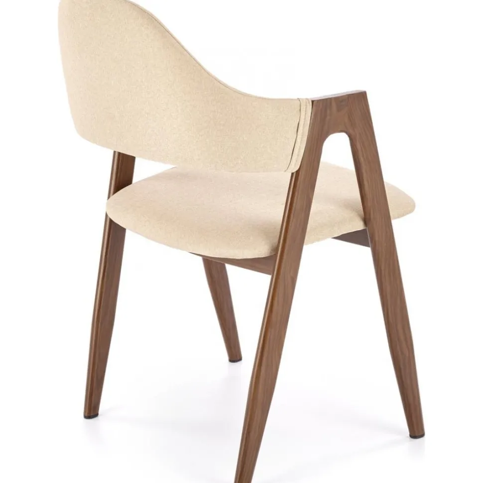 Matstol Beige / Valnöt - Kamilla