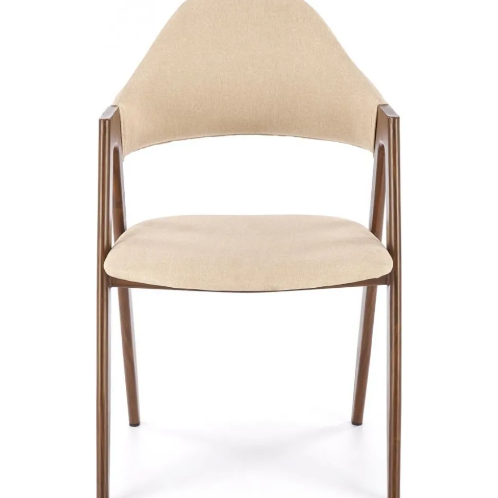 Matstol Beige / Valnöt - Kamilla
