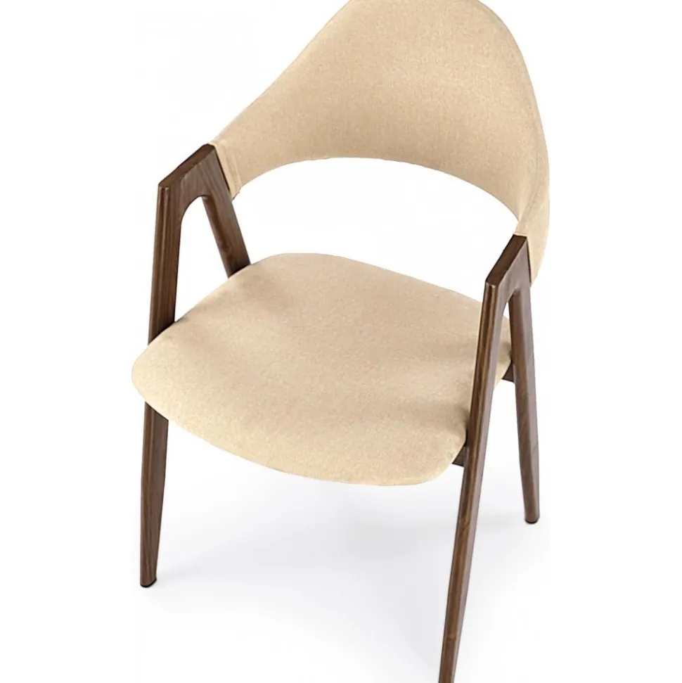 Matstol Beige / Valnöt - Kamilla