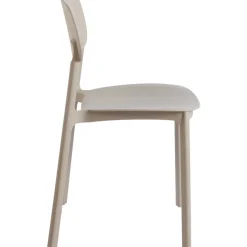 Matstol beige stapelbar