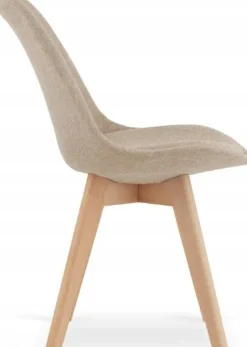 Matstol beige/natur - Merle + Fläckborttagare för möbler