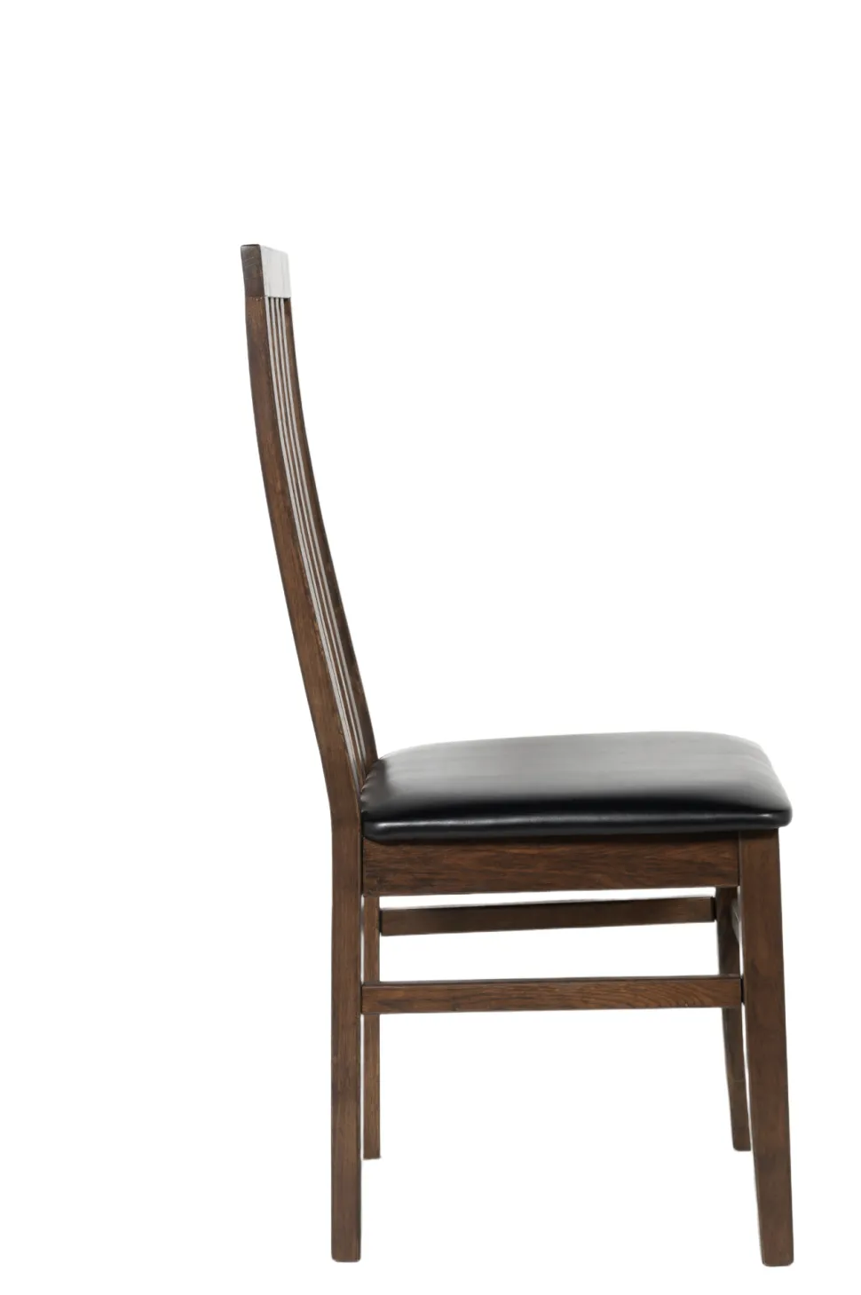 Matstol brunoljad ek svart sits - Alaska + Möbeltassar