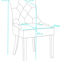 Matstol grå med vita ben och nitar - Tuva + Möbeltassar