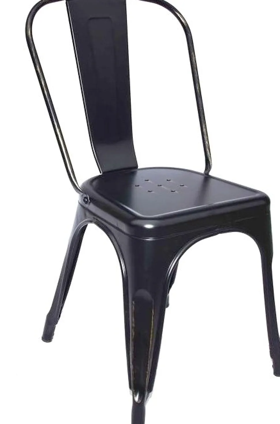 Matstol i metall svart + Möbeltassar