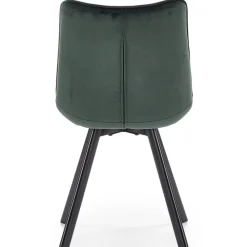 Matstol mörkgrön sammet