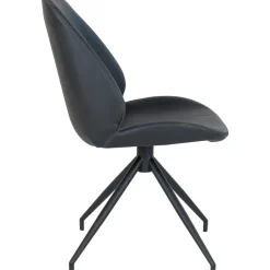 Matstol roterbar svart PU