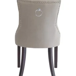 Matstol Tuva - Beige med bruna ben + Möbeltassar