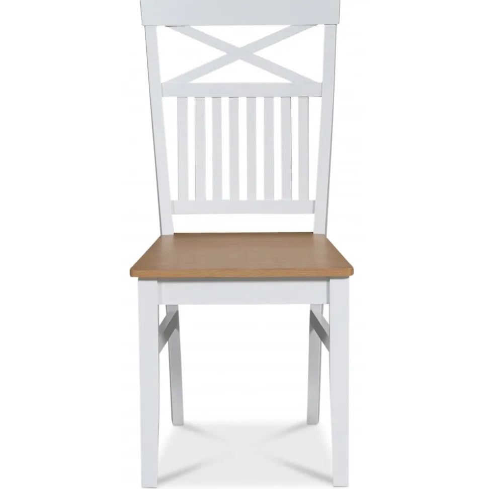 Matstol vit/ek - Fårö