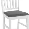 Matstol vit/grå - Sandhamn