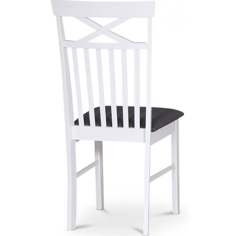 Matstol vit/grå - Sofiero + Möbeltassar