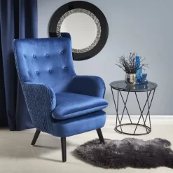 Maurice fåtölj - Mörkblå