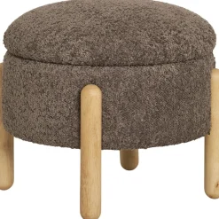 Medas sittpuff - Brun bouclé