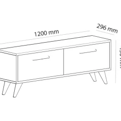Melisa TV-bänk - Vit