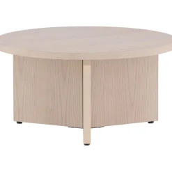 Melker soffbord Ø85 cm- Whitewash