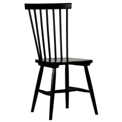 Mellby matgrupp 140 cm bord med 4 st svarta Karl pinnstolar - Vit / Svart + 3.00 x Möbeltassar