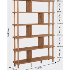 Meta bokhylla - Furu
