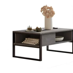 Metal soffbord 100 x 59,7 cm - Silver