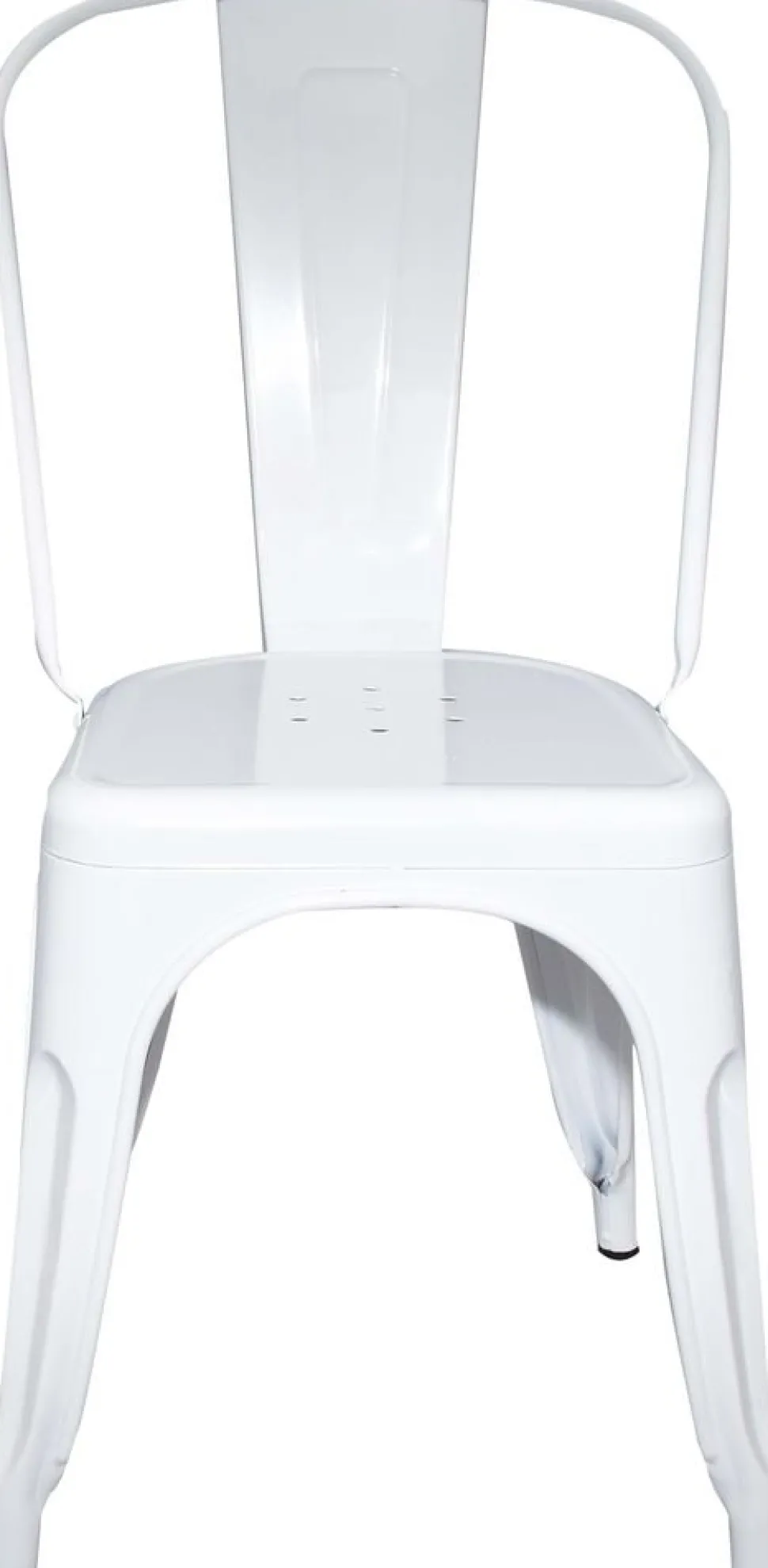 Metallstol vit stapelbar + Textilrengöring för möbler