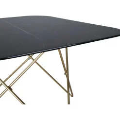 Michel soffbord 80 x 80 cm - Svart marmor