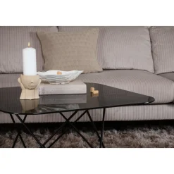 Michel soffbord 80 x 80 cm - Svart