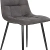 Middelfart Matstol - Mörkgrå/svart