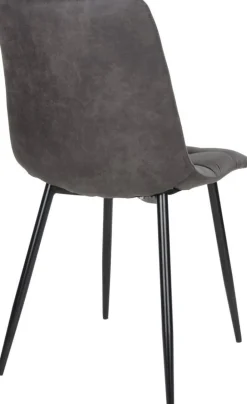 Middelfart Matstol - Mörkgrå/svart