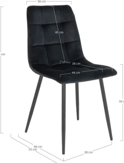 Middelfart Matstol - Svart