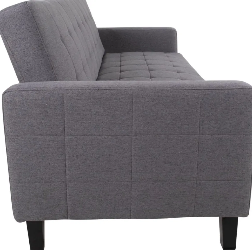 Milton Bäddsoffa - Mörkgrå/björk