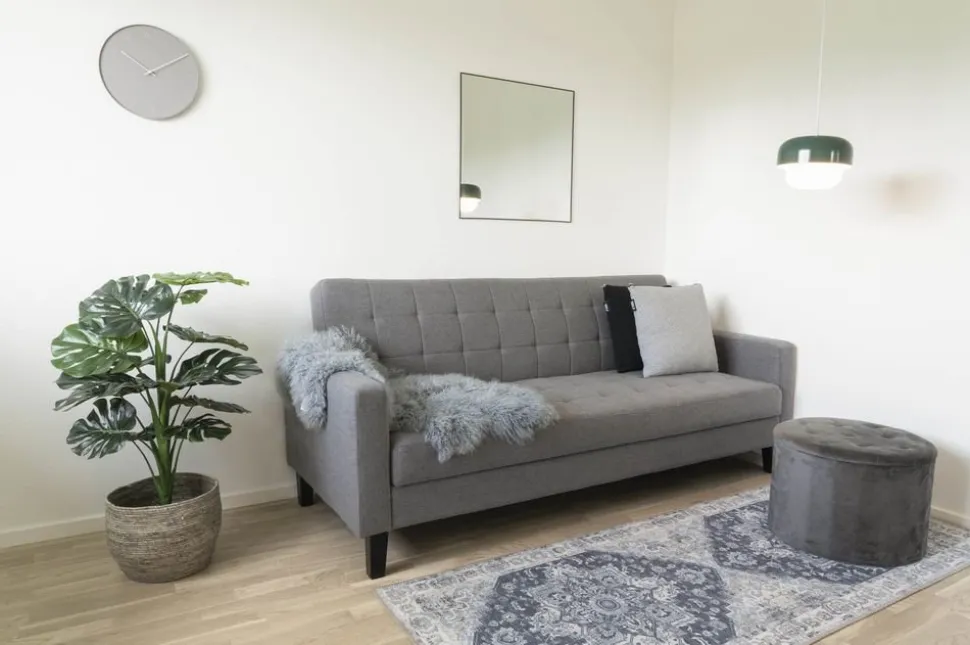 Milton Bäddsoffa - Mörkgrå/björk