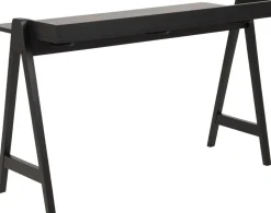 Miso skrivbord 126,6x51,6 cm - Svart + Möbeltassar