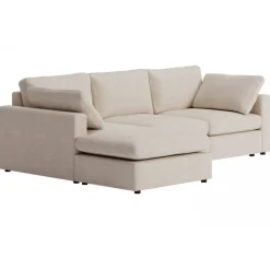 Moby beige divansoffa 296 cm - soffa med vändbar divan
