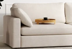 Moby 4-sits soffa 266 cm - Beige soffa + Möbeltassar