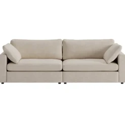 Moby 4-sits soffa 266 cm - Beige soffa + Möbeltassar
