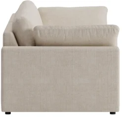 Moby 4-sits soffa 266 cm - Beige soffa + Möbeltassar