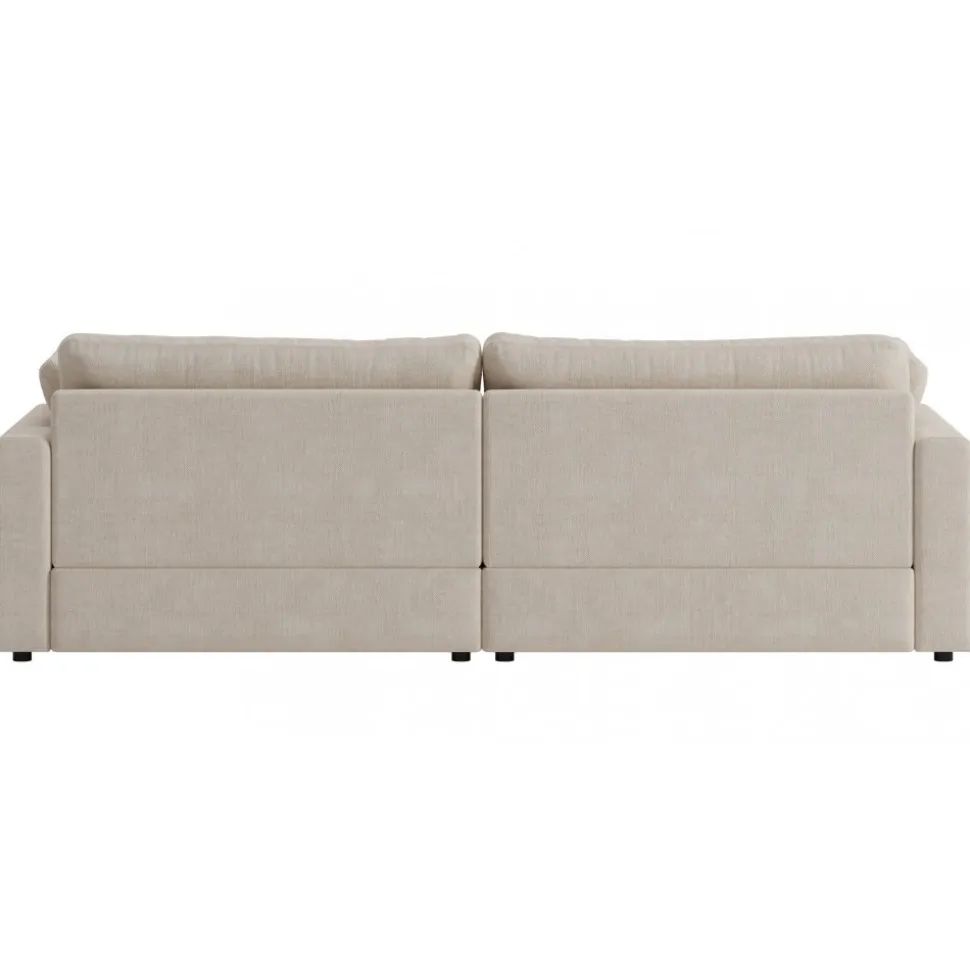 Moby 4-sits soffa 266 cm - Beige soffa + Textilrengöring för möbler