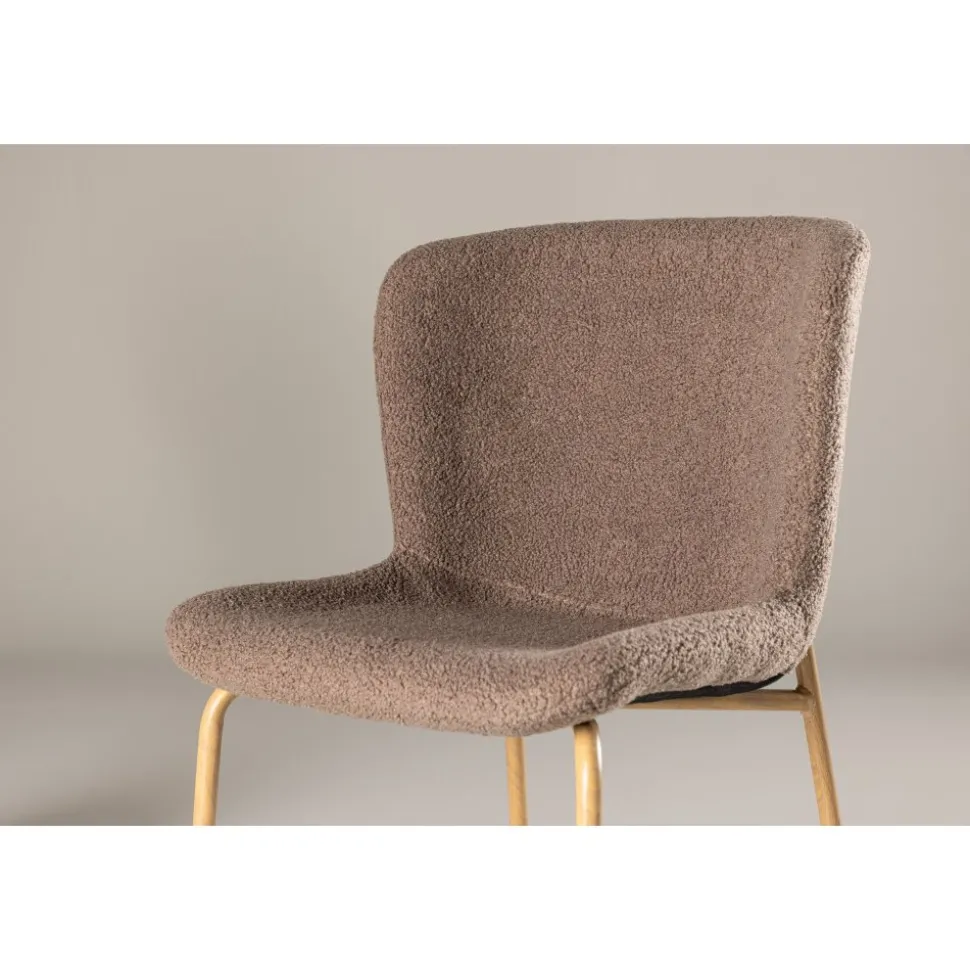 Modesto matstol - Brun boucle