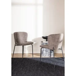 Modesto matstol - Brun boucle