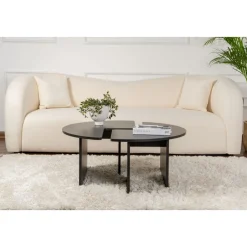 Moira soffbord Ø90 cm - Svart