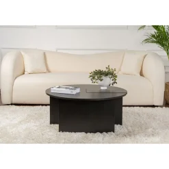 Moira soffbord Ø90 cm - Svart